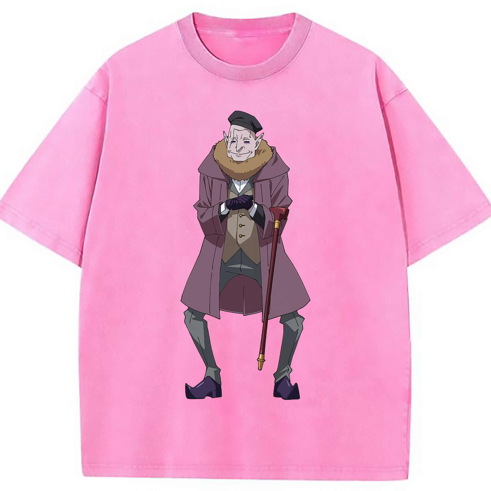 （画像用） 転スラ Regarding Reincarnated to Slime 綿100% ヴィンテージ風 半袖Tシャツ（フロントプリント）